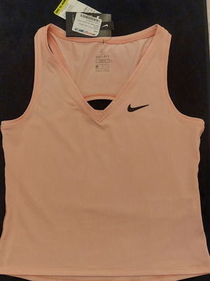 Γυναικείο αθλητικό φανελάκι Nike Dri-Fit αχρησιμοποίητο, small, ροζ-πορτοκαλί