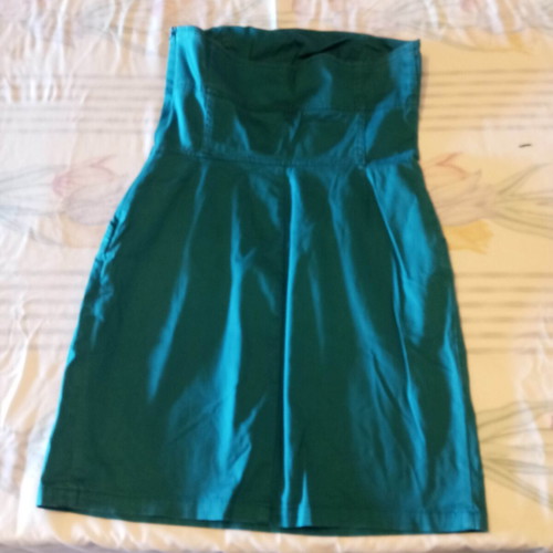 Petrol short dress Bershka like new, size M