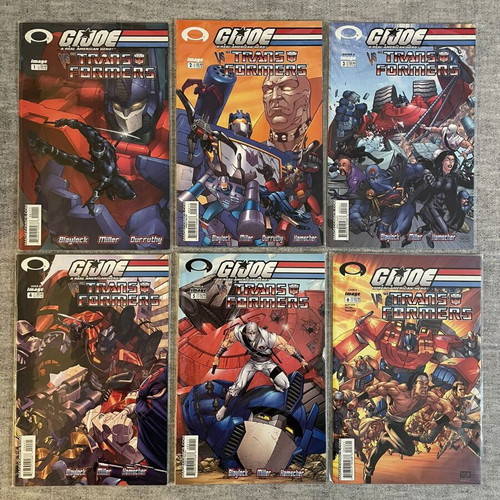 GI Joe vs. Transformers 2003 1st Series #1-6 Used Complete Set