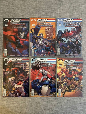GI Joe vs. Transformers 2003 1st Series #1-6 Used Complete Set