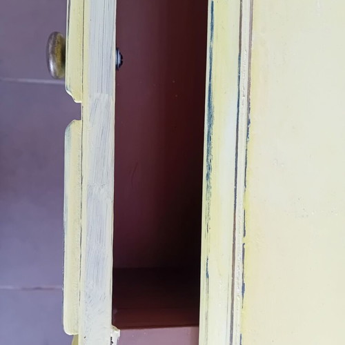 Buffet restored used with yellow chalk finish