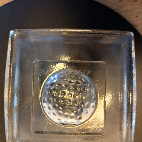 Kosta Boda art glass ashtrays by Bertil Vallien