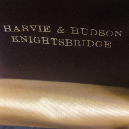 Harvie & Hudson Knightsbridge Cufflinks like new, real jade, gold tone
