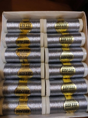 Lux silver threads new, pack of 12 pieces