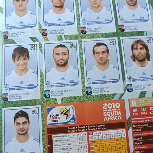 Άλμπουμ Panini World Cup 2010 μεταχειρισμένο, South Africa