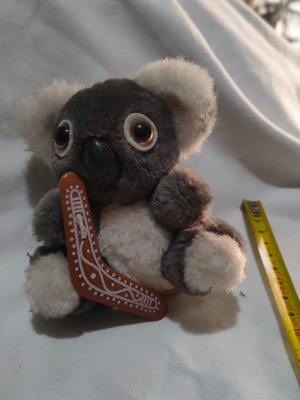 Koala plush with boomerang souvenir from Australia, like new