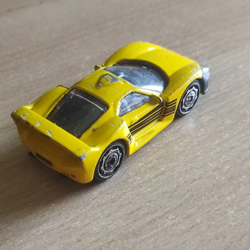 Teamsterz Track Racing Car Yellow 2015 used, moderate condition