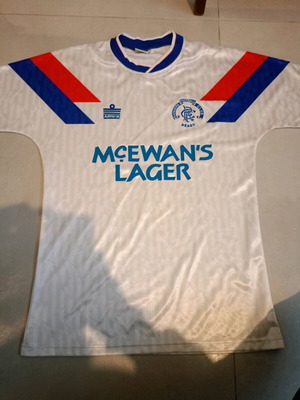 Rangers Jersey 1990-1991 Replica like new, size S