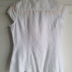 Julia Bergovich linen blouse with ruffles white like new size M