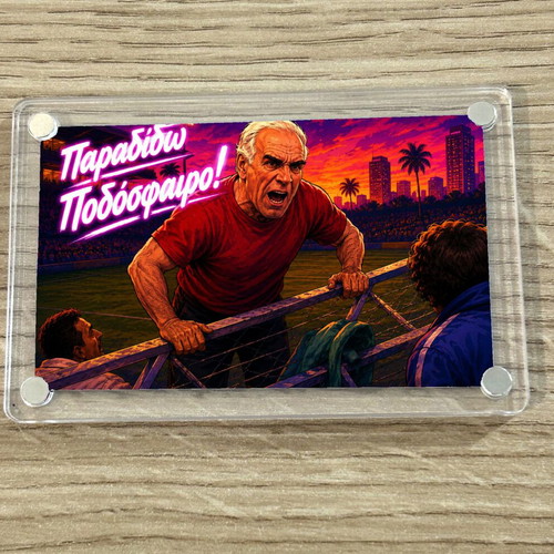 Acrylic fridge magnet "Nikos Alefantos" new, World Cup collection