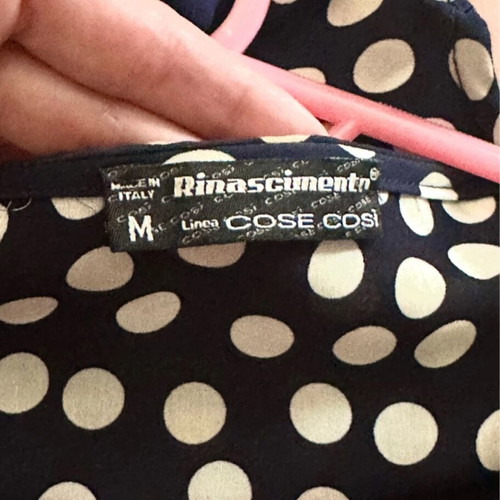 Cocktail dress Rinascimento wrap style with polka dots like new