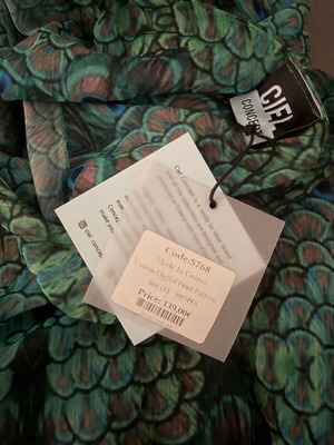 Kimono Ciel Concept Peacock with Skirt One Size like new, green