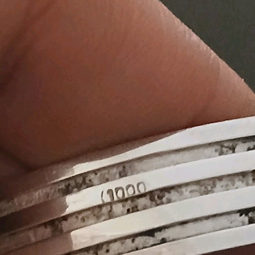 Large bracelet made of 1000 silver with turquoise like new