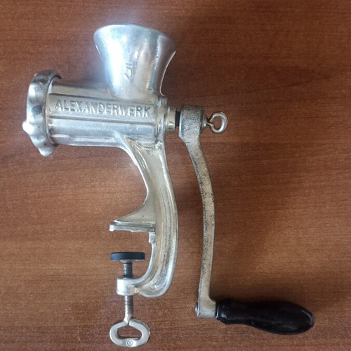 Alexanderwerk No 5 Vintage Cast Iron Meat Grinder Authentic German