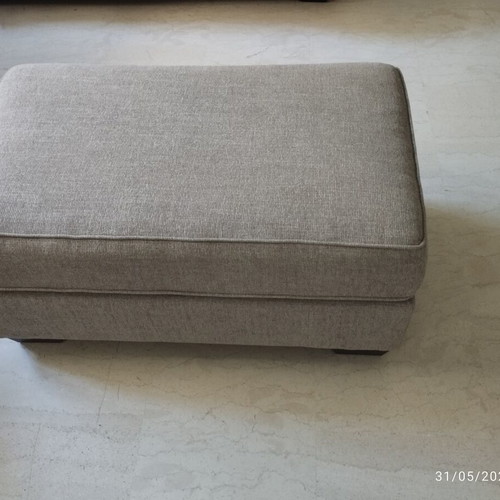 Belcampo Jute Ottoman Footstool 105x61x48 cm Ashley new