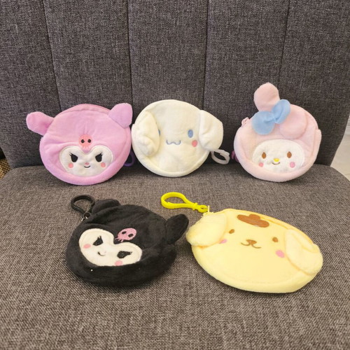 Hello Kitty wallet set new, 5 colorful Sanrio friends
