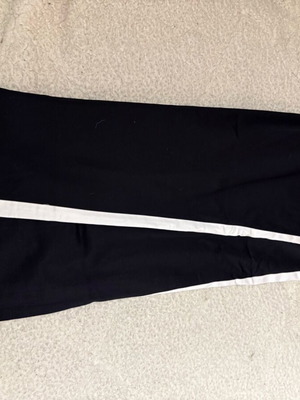 Zara men's pants like new, shiny with white stripe, size L