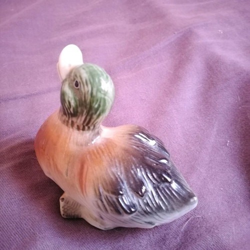 Antique porcelain duck miniature used from Copenhagen