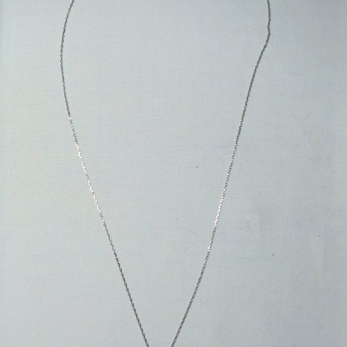 Silver children's duck necklace