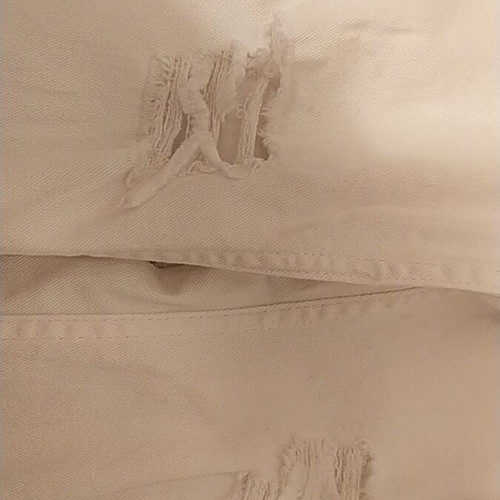 Attrattivo White Jeans with Knee Rips XS Like New