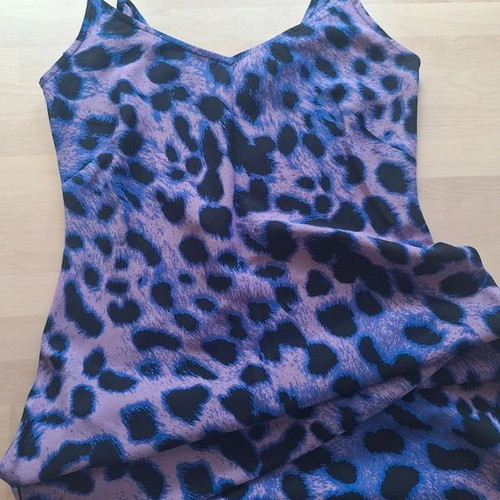 Dancing Leopard Purple Leopard-Print Midi Maxi Dress like new, UK 8 EU Small