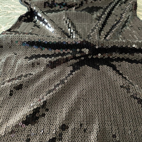 Long sequin skirt dress black one size new
