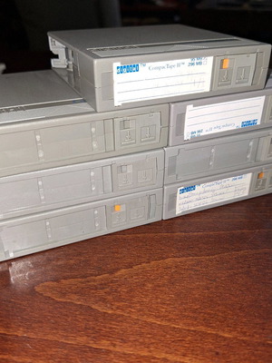 7x магнитни касети digital tm Compact Tape II 95MB резервно копие винтидж компютри и сървъри