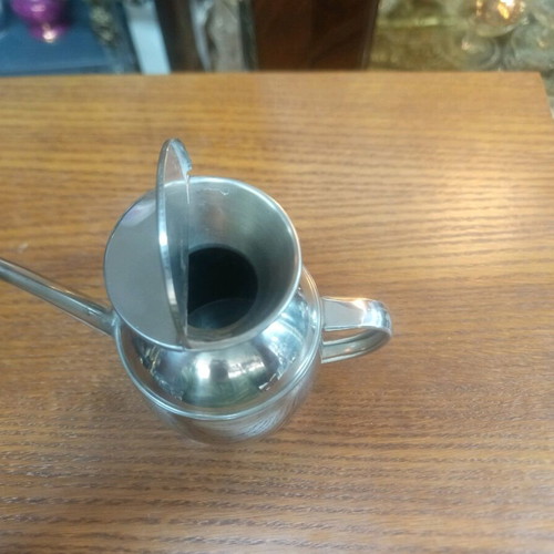 Inox oil dispenser like new, large capacity