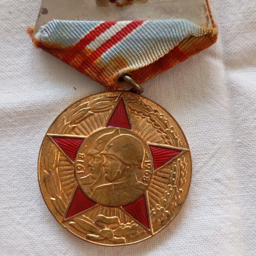 Soviet Union World War II Medals used, commemorative 50 Years USSR Armed Forces