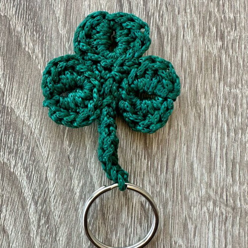 Handmade Panathinaikos Shamrock Keychain