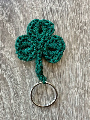 Handmade Panathinaikos Shamrock Keychain