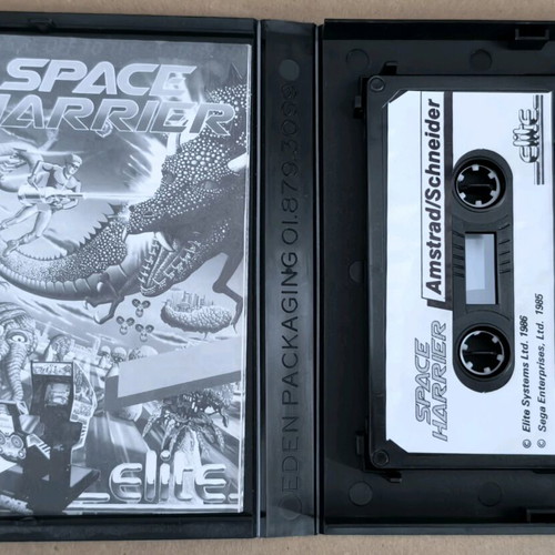 Space Harrier (Elite) Amstrad cassette like new