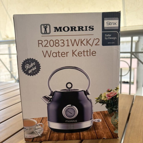 Βραστήρας Morris Retro 1,7lt 2200W καινούργιος μαύρος