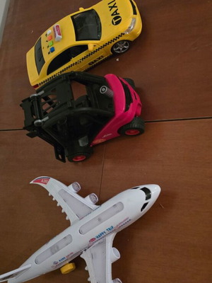 Toy cars used, all together
