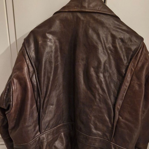 Redskins men's leather jacket vintage XL used, brown