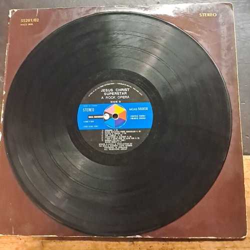 Jesus Christ Superstar rock opera vinyl used, good condition with minor scratches