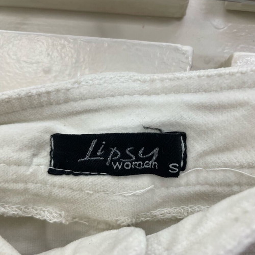 Super mini skirt used, cotton, size S, white