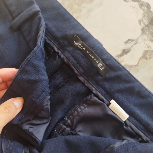 Zara office pants like new, dark blue, size M 38 10