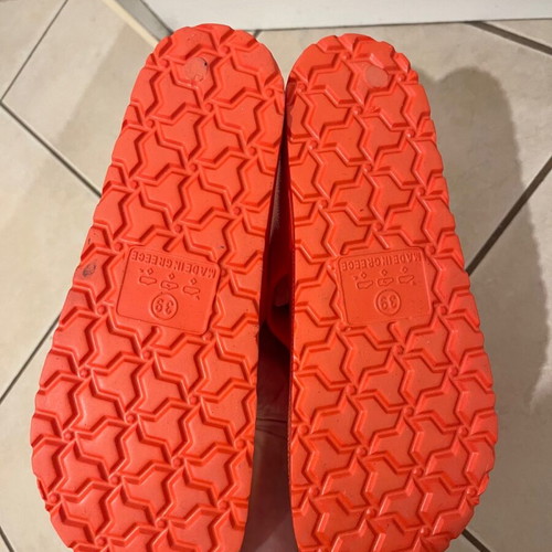 Bozikis sandals like new, size 39, red orange