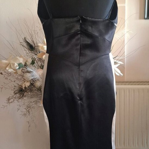 Luisa Spagnoli Silk Dress Like New Black With Beige