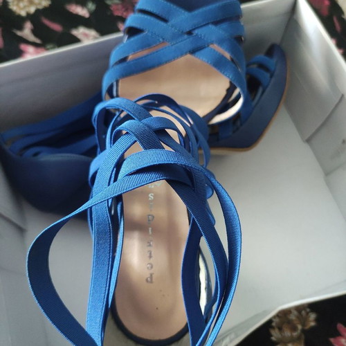 Petridis sandals used, blue, size 39 with narrow fit