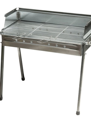 BBQ Καρβουνου Νο53 γαλβανιζέ με σχάρα χρωμίου καινούργιο