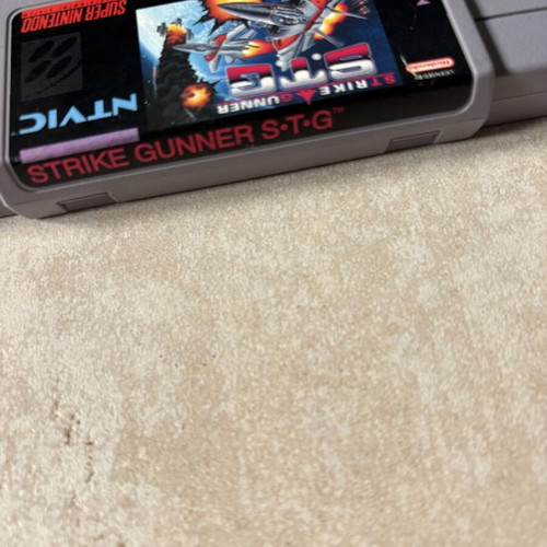 Strike Gunner S.T.G Super Nintendo SNES American