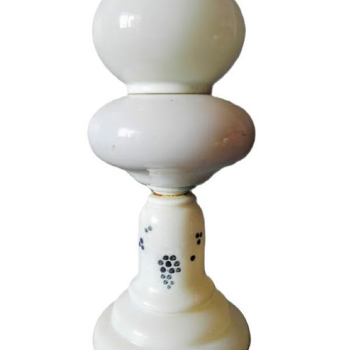 French Porcelain Oil Lamp like new, 35 cm, 1.175 kg