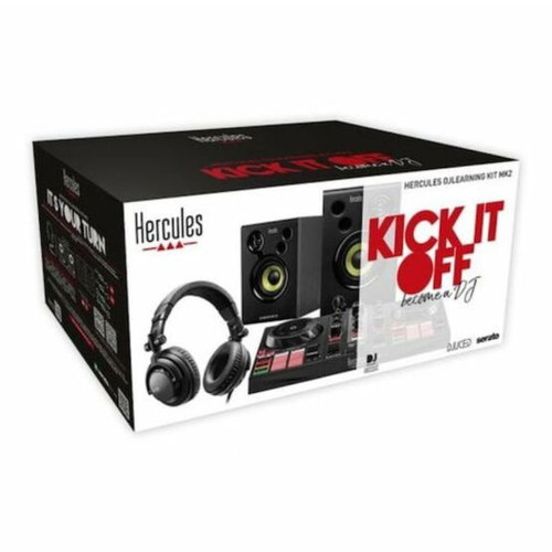 Hercules DJ kit like new with console, speakers and headphones