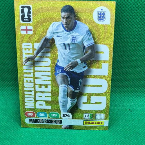 M. Rashford Gold Limited Edition Premium κάρτα Panini FIFA World Cup 2026 καινούργια