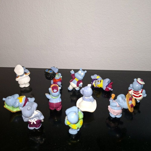 Kinder Surprise Hippo figure used with wear