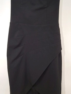 Strapless dress black like new, size Medium