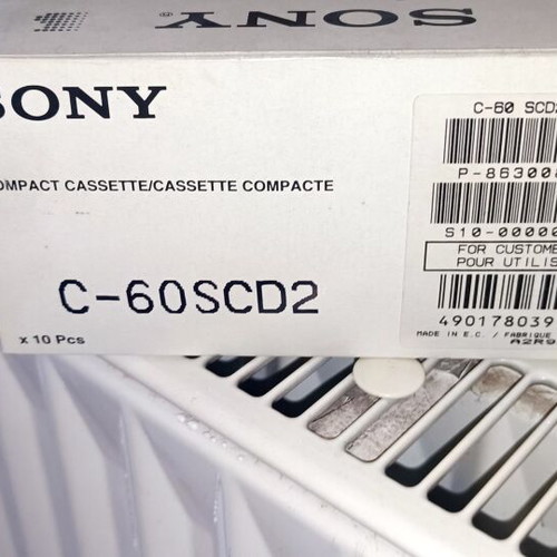 Sony Super CDit II 60 audio cassette sealed pack of 10 vintage