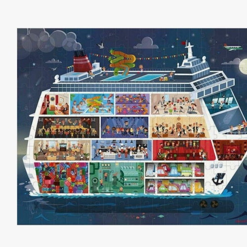 Giant puzzle set Janod & Edgmont like new, large size